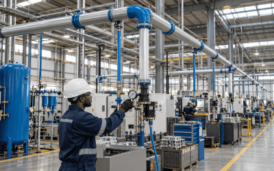 Compressed Air Pipework Design: How to Reduce Pressure Drops